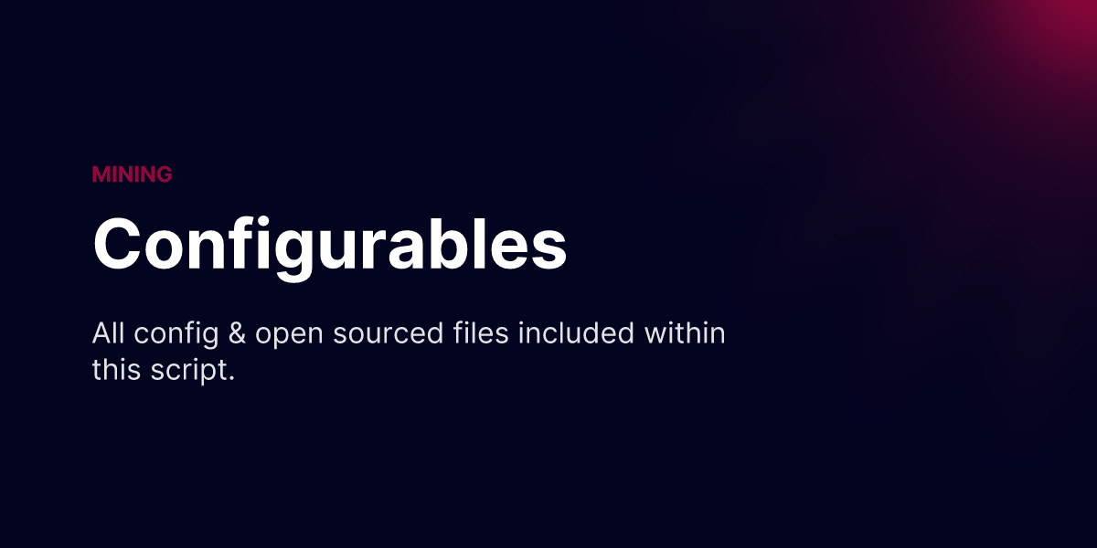 Mini Rx Script File Configurables - RX Scripts - Documentation
